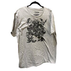 The Legend Of Zelda Video Game Gray XL Short Sleeve Graphic TShirt Nintendo 2018